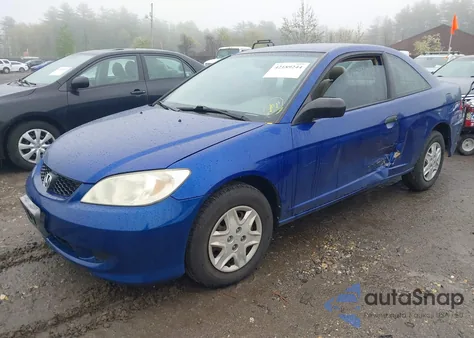2004 Honda Civic Vp из США, поврежденный, VIN 1HGEM221X4L028406